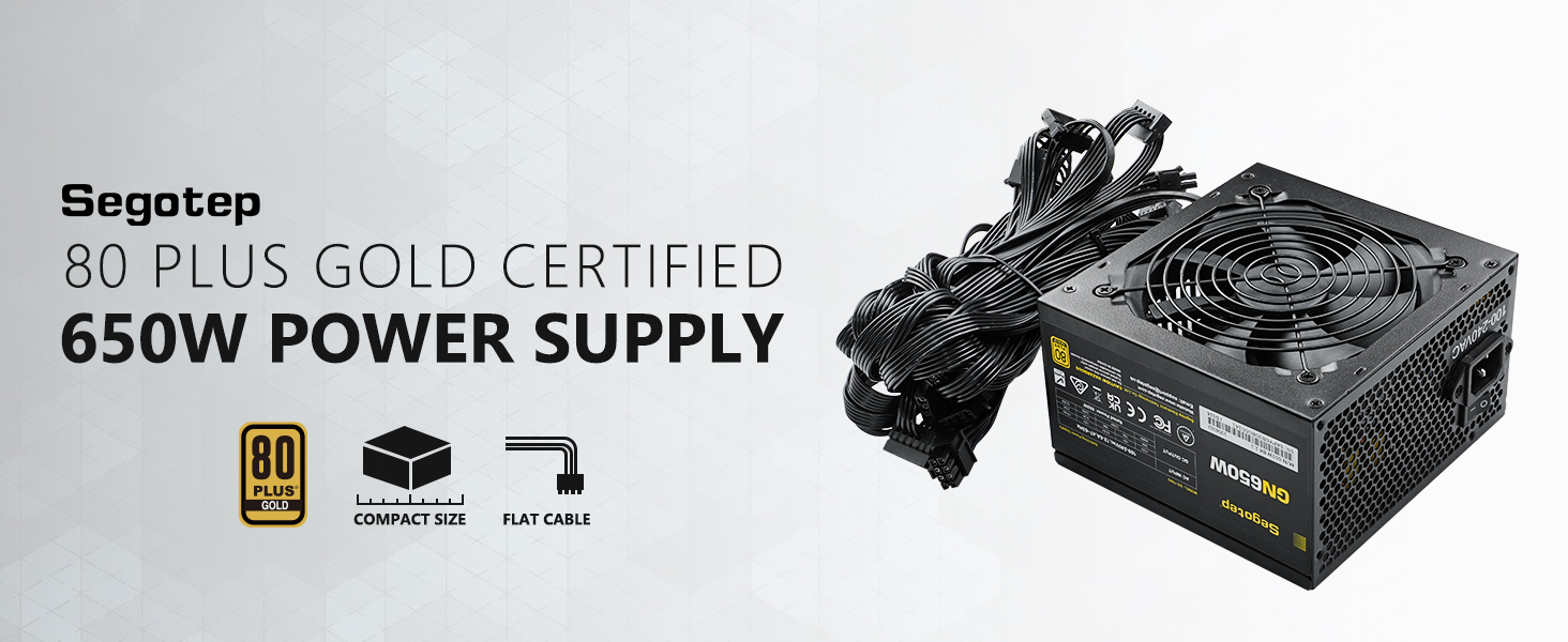 650W 80 PLUS GOLD CERTIFIED POWER SUPPLY