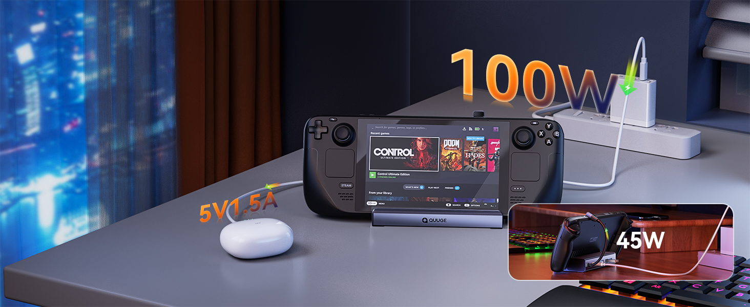 Steam deck dock station