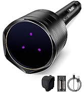 Morpilot 365nm Black Light UV Flashlight 30w, Professional Grade UV, 60ft Distance Rechargeable B...