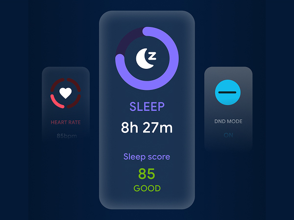 Learn about the quality of your previous night’s sleep with a personalized Sleep Score.[3]