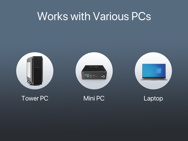 WiFi 6 USB Adapter Works with Various Computer Tower PC Mini PC Laptop