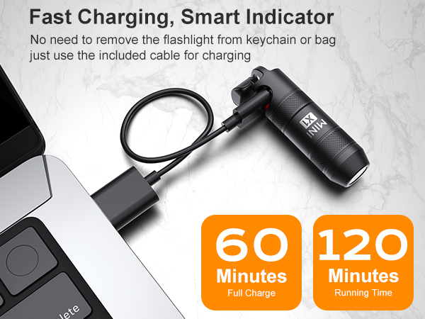 keychain flashlight rechargeable