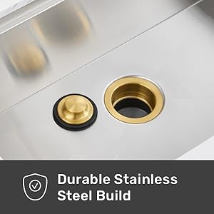 Luxier GD02 Kitchen Sink Garbage Disposal Flange and Stopper