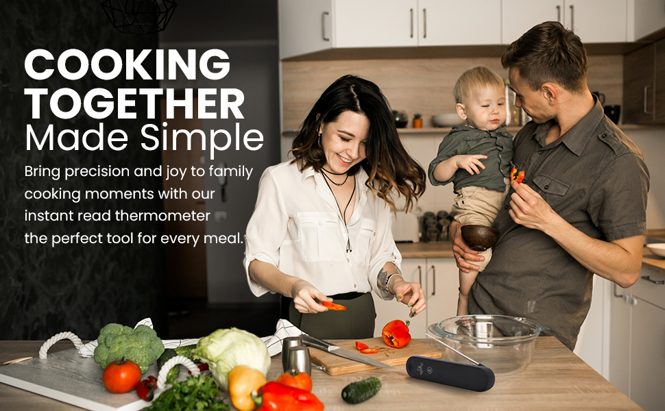 Termómetro Digital instantáneo para cocina, termómetro para horno, termómetro para parrilla de carne