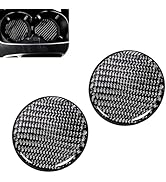 Diamall 2 PCS Carbon Fiber Car Cup Holder Coaster, 2.68" Non-Slip Bottle Pad Embedded in Cup Mat,...