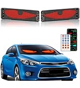 2PCs Devil Eyes Light for Windshield,13.7"x4.01" Flexible LED Eye Lights for Car Windshield with ...