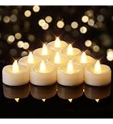 BEICHI Flameless Candles, 12/24/50/100/150 Pack Tea Lights Battery Operated | 24Pcs LED TeaLights...