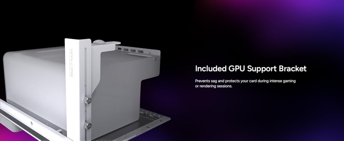 MasterFrame 500 Mesh Silver-GPU Support Bracket