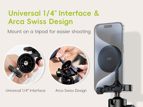 magnetic phone tripod mount