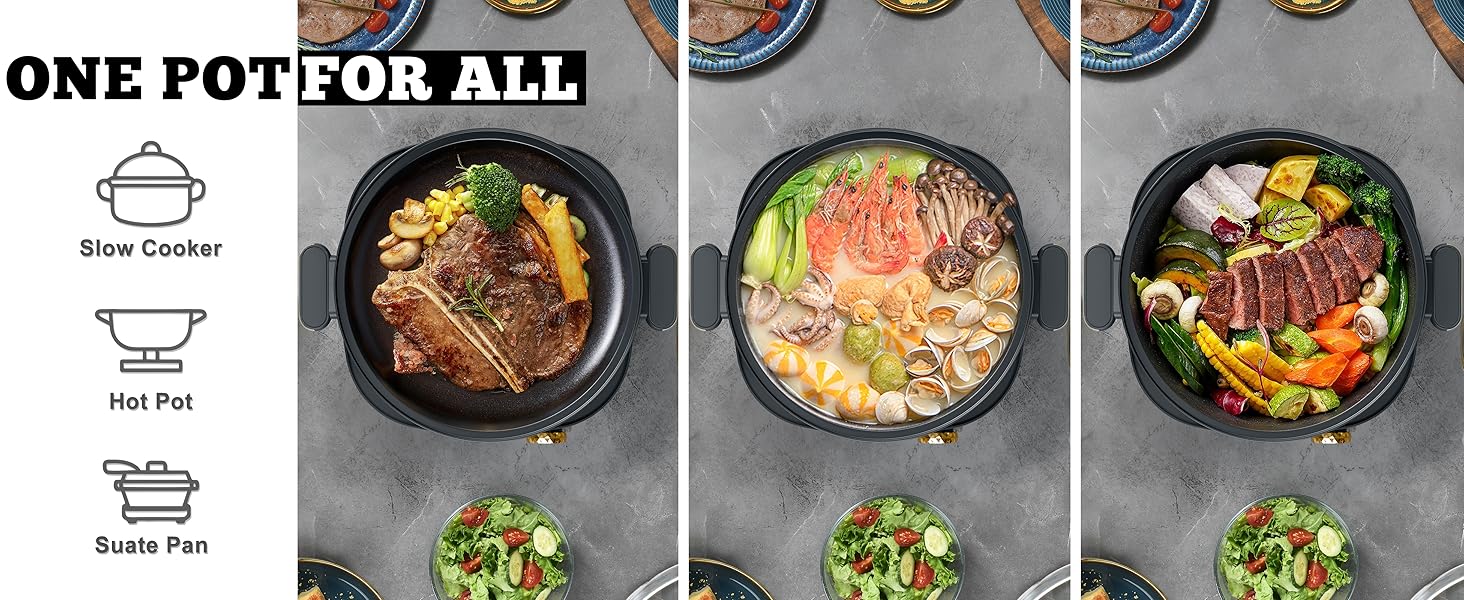 Dezin Hot Pot Electric with Divider