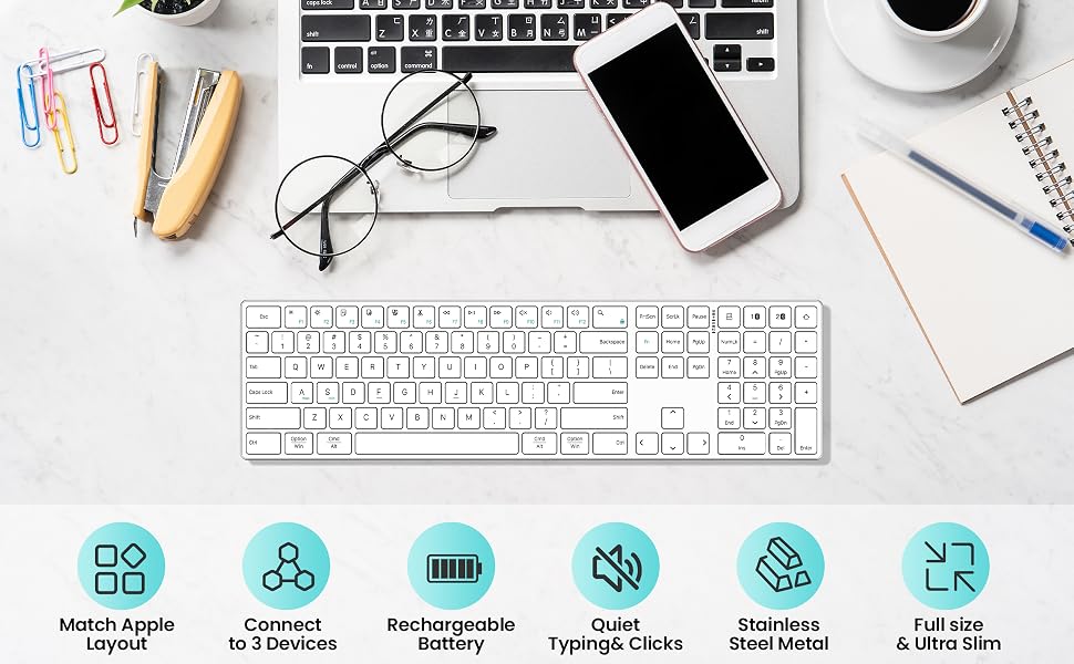 2.4G Wireless and Bluetooth Keyboard