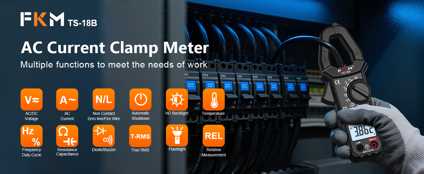 Digital Clamp Meter Multimeter Tester