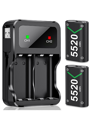 DXKK Rechargeable Batteries for Xbox One/Xbox Series X|S