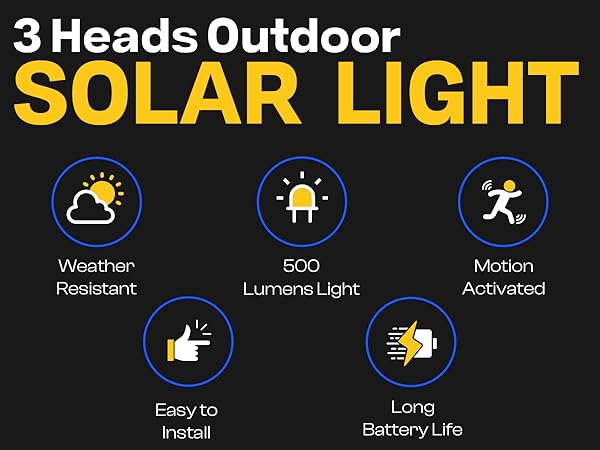 solar lights outdoor waterproof motion sensor wall flood luces solares para exteriores for house