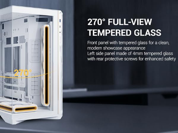 EDGEFLOW ATX PC GAMING CASE WHITE