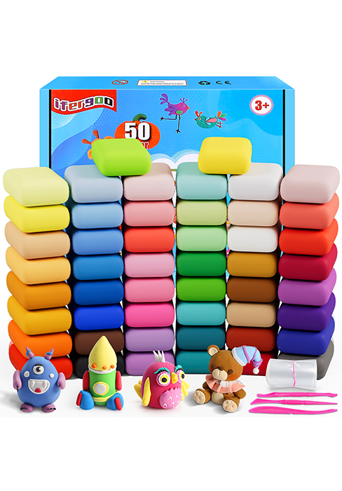 Modeling Clay - 50 Colors Air Dry Clay, DIY Molding Magic Clay for Slime add ins