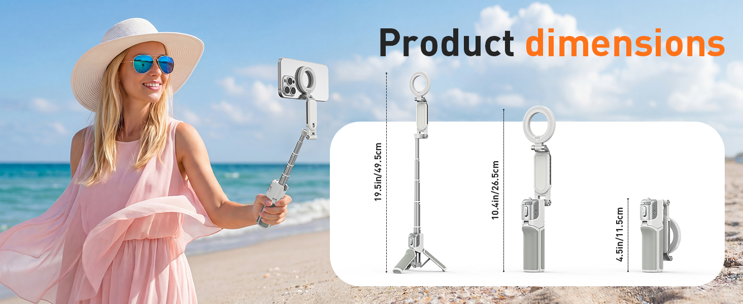 phone camera grip handle smartphone mobile selfie stick tripod for iphone 16 17 pro max