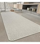 PADOOR-Bath Mat Runner-Super Absorbent Chenille Bathroom Mats-Rubber Backed Bath Mats for Bathroo...