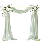 HeyMate 8.2FT Square Backdrop Stand Adjustable Square Arch Wedding Arches Metal Balloon Arch Stan...