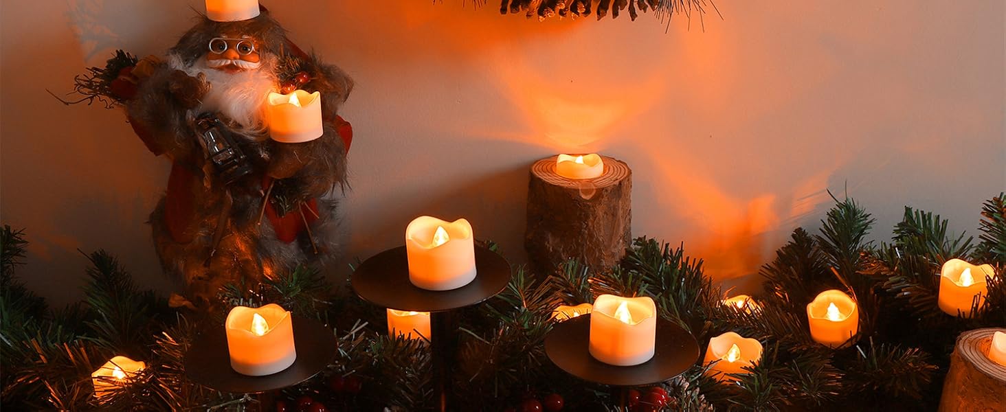 remote tealight candles with timer for wedding Christams halloween party decoration