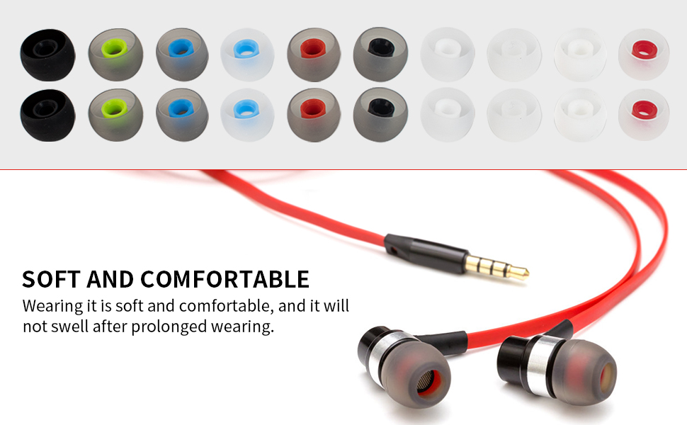 60PCS Earbuds Replacement Tips Silicone