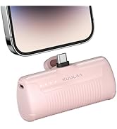Kuulaa Portable Charger USB C with Built-in USB-C Plug, 4500mAh Mini Power Bank Small Battery Pac...