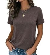 Zeagoo Womens Tshirt Short Sleeve Summer Tops Crewneck Casual Basic Tee Shirts Spring Clothes Tre...