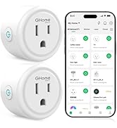 GHome Smart Plug,WiFi Smart Plugs Compatible with Alexa and Google Home,Smart WiFi Outlet with Re...