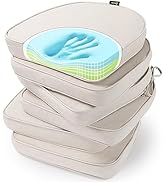 SUNROX Gel Memory Foam Chair Cushions, FadeShield Water-, Stain-Resistant Durable Reversible Seat...