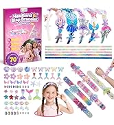 TECJOE DIY Headband Making Kit, Including Headbands &amp; Slap Bracelets, DIY Hair Accessories Set, A...