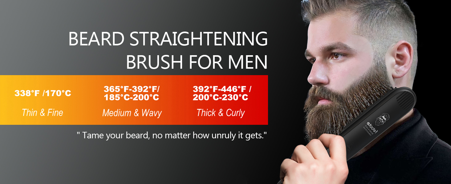 febote beard straightener kt for man
