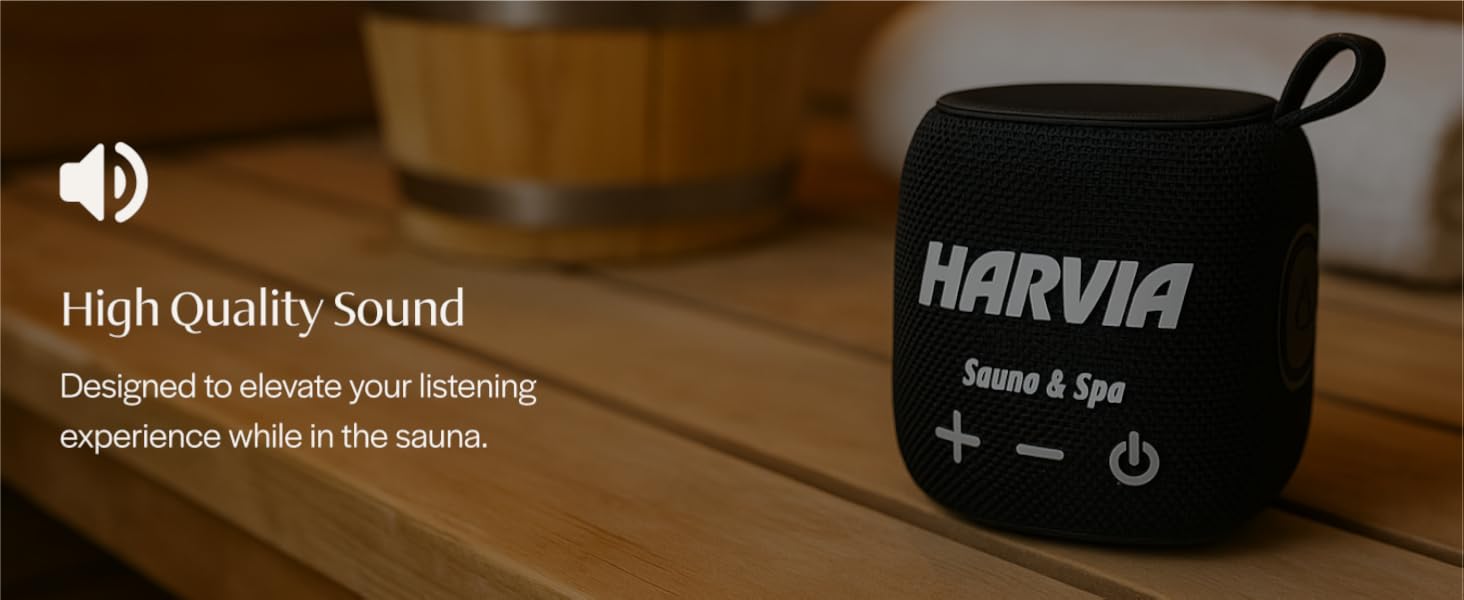 Immerse yourself in a multi-sensory sauna with high quality sound output
