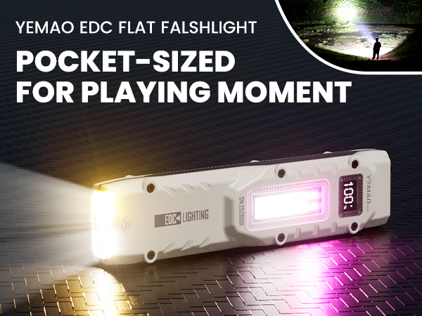 edc flashlight flat flashlight slim flashlight tactical flashlight