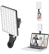 Newmowa 60 LED High Power Rechargeable Clip Fill Video Light with Front &amp; Back Clip, Adjusted 3 L...