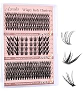 Azenlo Cluster Lashes Eyelash Clusters 20D+w08+30D Lash Clusters Wispy Individual Lashes D Curl L...