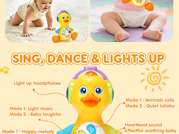 baby crawling musical light up tummy time toy gifts for 3 4 5 6 7 8 month old boy girl baby gifts