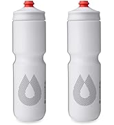 HydraPak Breakaway Surge Lightweight Bike Water Bottle 2-Pack (20oz, 25oz, 30oz) - High Flow, Cyc...