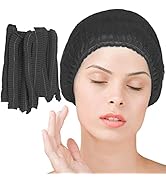 Disposable Bouffant Caps 100 Pcs,21inches Hair Net Elastic Dust Cap for Food Service, Sleeping He...