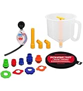 Ultimate Radiator Coolant Filling Spill-Proof Funnel Kit, 15-Piece Spill-Free Radiator Funnel Set...