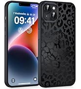 Vulfwela Cute Cheetah Print Phone Case for iPhone 14 / iPhone 13 6.1" Compatible with MagSafe, Ae...