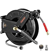 FIXFANS Pressure Washer Hose Reel with Hose, 3/8