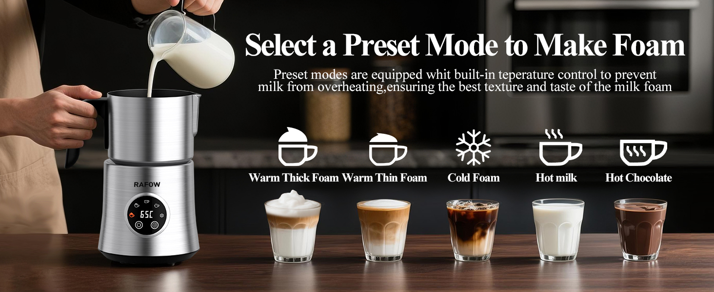 5 modes to choose from