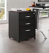 Techni Mobili Rolling Storage and File Cabinet, Espresso