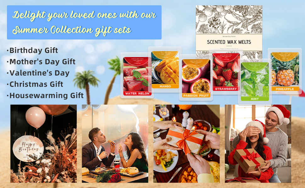 fruit wax melts gift set
