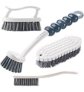 4 Pack Multipurpose Cleaning Brush Set,Kitchen Scrub Brush/Bendable Clean Brush,for Kitchen Clean...