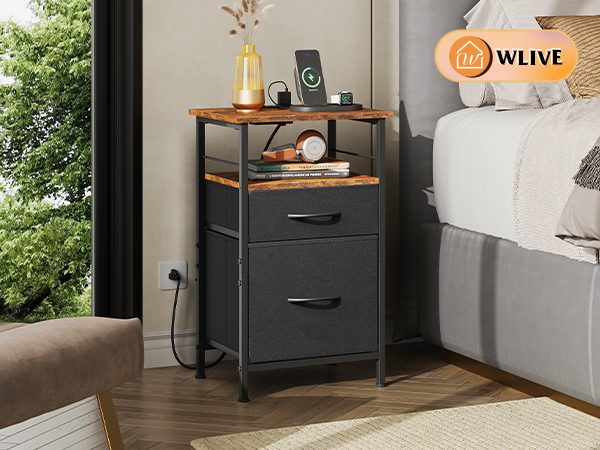 Night stand with Charging Station