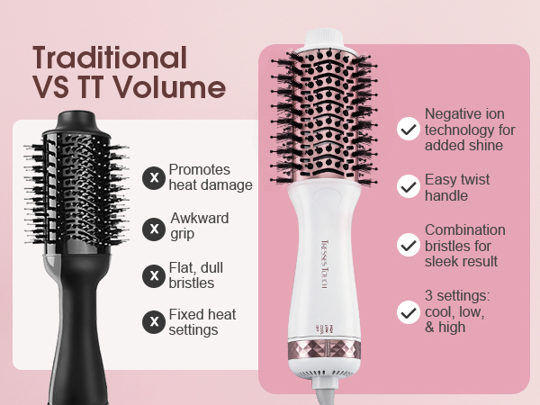 travel hair brush dryer