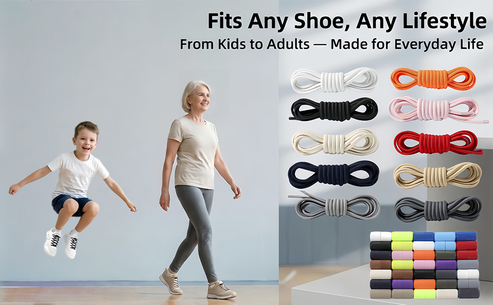 No Tie Shoelaces for Adults