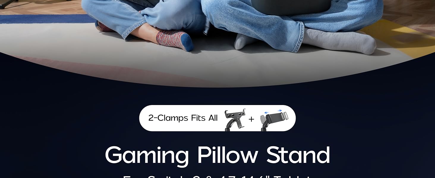 Gaming Pillow Stand for Steam Deck / Kindle / iPad /Galaxy Tab/Tablet