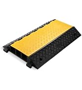 Yescom Cable Ramp Protector 3 Channel Garden Hose Protecitive 44000 Lbs Load Capacity Heavy Duty,...